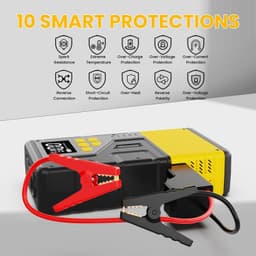 3000A Jump Starter with 150PSI Air Compressor Power Bank LED Display gallery image 2