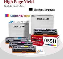 055H Toner Cartridge Set Replacement for Canon 055 055H High Capacity Toner Kit gallery image 3