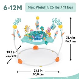 Disney Stitch Baby Activity Jumper with Toys Lights Music 360° Seat 6-12 Mo gallery image 3