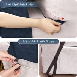 Waterproof L Shape Sectional Couch Cover Non-Slip Sofa Protector Pet gallery image 8
