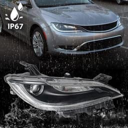 Headlight Assemblies Chrome 2015 Halogen Headlight Assembly Fit Chrysler Kit Set gallery image 4