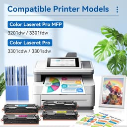 218X 218A Toner Cartridges 4 Pack for HP 3301fdw 3301cdw High Yield gallery image 8