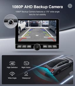 10in Android 13 Car Stereo Wireless CarPlay Android Auto Honda Civic 2013-2017 gallery image 7