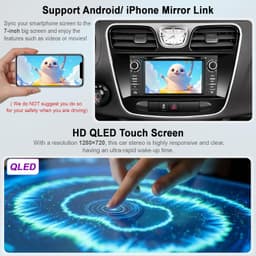 Android 13 Car Stereo Wireless CarPlay Android Auto Chrysler 200 200C GPS 7 Inch gallery image 3