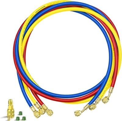 Other Fittings & Adapters Yellow Blue Red Upgrade 1/4in A2L Refrigerant Hose 8FT