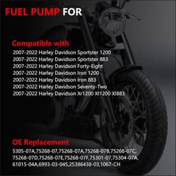 Fuel Pump ‎FFM096 Fuel Pump Assembly Harley Davidson Sportster XL50 / XL883 / XL gallery image 3