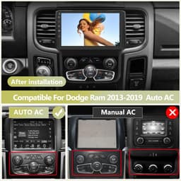 9 Inch Android Car Radio for Dodge RAM 2013-2019 Manual CarPlay Android Auto gallery image 7