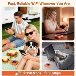 4G M418 Mobile Broadband Devices Red Orange 4G LTE Mobile Hotspot Device Total 6 gallery image 3