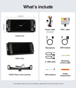 7 Inch Android Car Stereo with CarPlay for Jeep Dodge Chrysler 2008 to 2020 gallery image 3