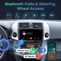 Fabric 2007 8Core+4G RAM Car Radio Toyota RAV4 2007 2012 Wi-Fi Kit Set Ready OEM gallery image 2