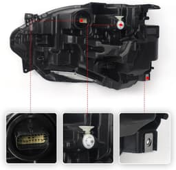 Right LED Headlight Assembly for Ford Bronco Sport 2021-2023 Projector RH gallery image 2