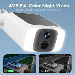 Solar Security Camera 4MP WiFi 2.4/5GHz Outdoor Color Night Vision gallery image 8