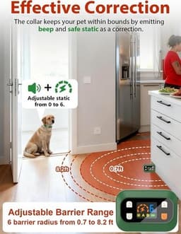 Electronic Fences Wireless Pet Barrier Outdoor Indoor Barrier Waterproof Adjusta gallery image 2