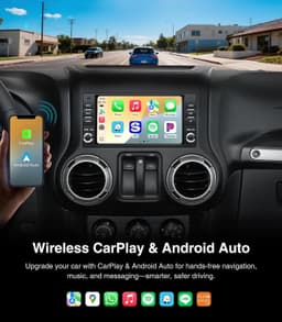 7 Inch Android Car Stereo with CarPlay for Jeep Dodge Chrysler 2008 to 2020 gallery image 4