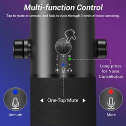 Dynamic Gaming Microphone XLR USB RGB Noise Cancel Streaming Boom Arm gallery image 5