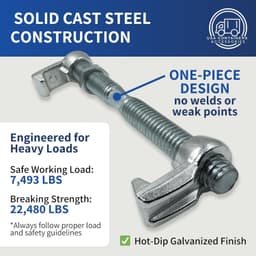 Heavy Duty Shipping Container Connectors Twist Lock Steel 2 Pack gallery image 8