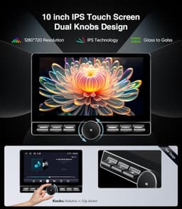 10in Android 13 Car Stereo Wireless CarPlay Android Auto Honda Civic 2013-2017 gallery image 6