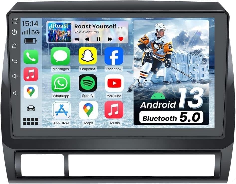 9in Android 13 Car Stereo for Toyota Tacoma 2005-2015 Wireless CarPlay GPS