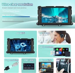 Android 13 Car Stereo Toyota Sienna 2011-2014 Wireless CarPlay GPS 9in gallery image 6