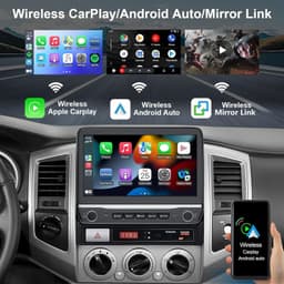 10.1in Tacoma Car Stereo Wireless CarPlay Android Auto GPS BT WiFi FM w Knob gallery image 4