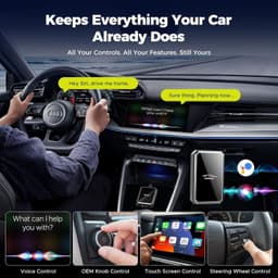 2-in-1 wireless carplay adapter Video In-Dash Units w/GPS Black 2016 2 in 1 Car gallery image 5