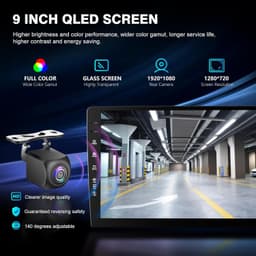 Video In-Dash Units w/GPS 2007 9in QLED Android 13 Car Radio Stereo GMC Yukon Ch gallery image 3
