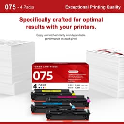 075 Toner Cartridge 4-Pack Compatible Color Laser High Yield for imageCLASS MF66 gallery image 4
