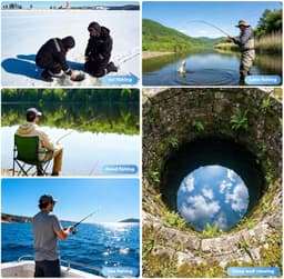Underwater Fishing Camera 220° Ultra Wide 4.3in LCD Night Vision Waterproof 98ft gallery image 5