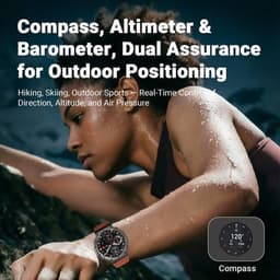 Smart Watches Outdoor GPS Smartwatch 1.43in AMOLED Display Titanium Alloy 5ATM gallery image 2