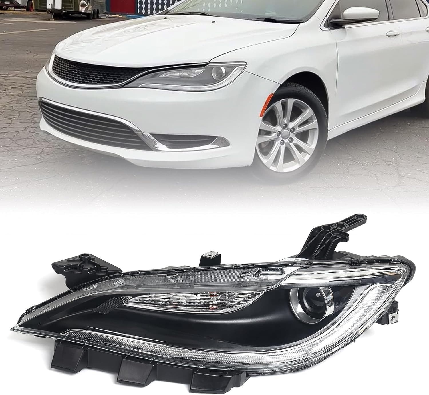 Halogen Left Headlight For Chrysler 200 2015 2016 2017 Driver Side CH2502260