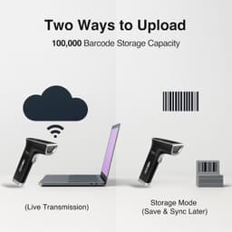 Barcode Scanners iOS & Android 1D/2D Barcode Scanner Wireless – Boost Speed & Ac gallery image 7