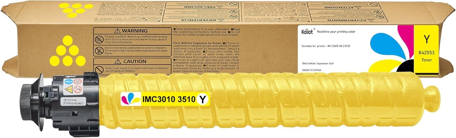 IM C3010 C3510 Yellow Toner Cartridge Compatible High Yield 19000 Pages