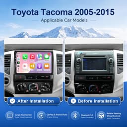 Android 13 Car Stereo Wireless CarPlay Android Auto Toyota Tacoma 2005-2015 SWC gallery image 5