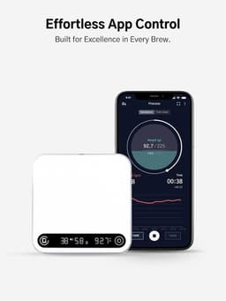 Smart Coffee Scale with Timer 0.1g Precision 2kg Rechargeable App Control gallery image 4