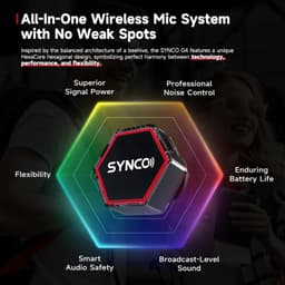 G4 2.4G Wireless Microphone System 200M Range Noise Cancel Mini Mic Kit gallery image 8