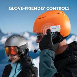 Snow Sports Helmet Communicator Mesh Wave Intercom Glove Friendly Mount gallery image 3