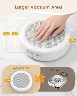 Rechargeable Nail Dust Collector 4 Speed Cordless Vacuum Fan M9 Pro gallery image 3