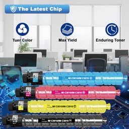 Toner Cartridge IM C3010 IM C3510 Toner Cartridges 4 Pack Kit Set Ready Wireless gallery image 5