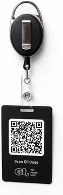 ID & Document Holders Zappycards Wearable NFC Review Card — Retractable Badge Re gallery image 6