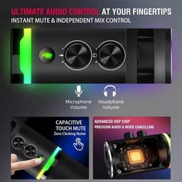 Microphones & Wireless Systems Yanmai Gaming Microphone Dynamic RGB PC Microphon gallery image 7