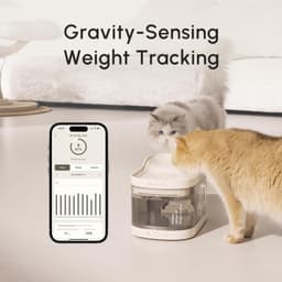 Wireless Smart Pet Water Fountain Weight Sensing 95oz Filtration Rechargeable gallery image 6