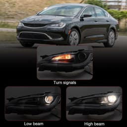 Halogen Left Headlight For Chrysler 200 2015 2016 2017 Driver Side CH2502260 gallery image 5