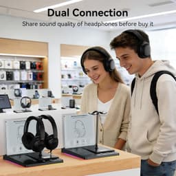 Bluetooth Audio Demo Base Headphone Stand RGB Display Retail Showcase gallery image 2