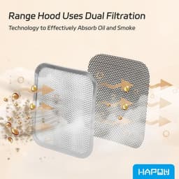 Portable Range Hood for Cooking Adjustable 2-Speed Quiet Kitchen Exhaust Fan gallery image 5