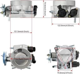 Fuel Injection Throttle Body Assembly for Honda Accord 2.4L 03-05 & Element 2.4L gallery image 2