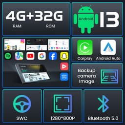 Fabric 2007 8Core+4G RAM Car Radio Toyota RAV4 2007 2012 Wi-Fi Kit Set Ready OEM gallery image 8