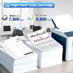414X Toner Cartridges 4 Pack with Chip High Yield for LaserJet Pro M479 M454 gallery image 2