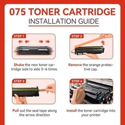 075 075H Toner Cartridge 4 Pack Replacement for Canon CRG-075 075HCompatible wit gallery image 6