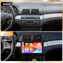 BMW E46 Car Stereo 9″ Android 13 Wireless CarPlay GPS Camera 1998-2006 gallery image 4