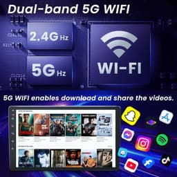 10.1in Touchscreen Car Stereo Wireless CarPlay Android Auto GPS 1080P Camera gallery image 4